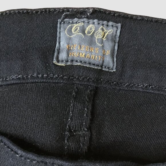 CITIZENS OF HUMANITY Women Black Avedon Skinny Jean Retro Revival Stretch 29 - Picture 11 of 12